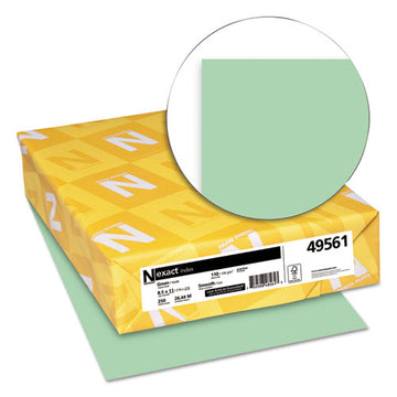 Neenah Paper Exact Index Card Stock, 110 Lb, 8.5 X 11, Green, 250-pack freeshipping - TVN Wholesale